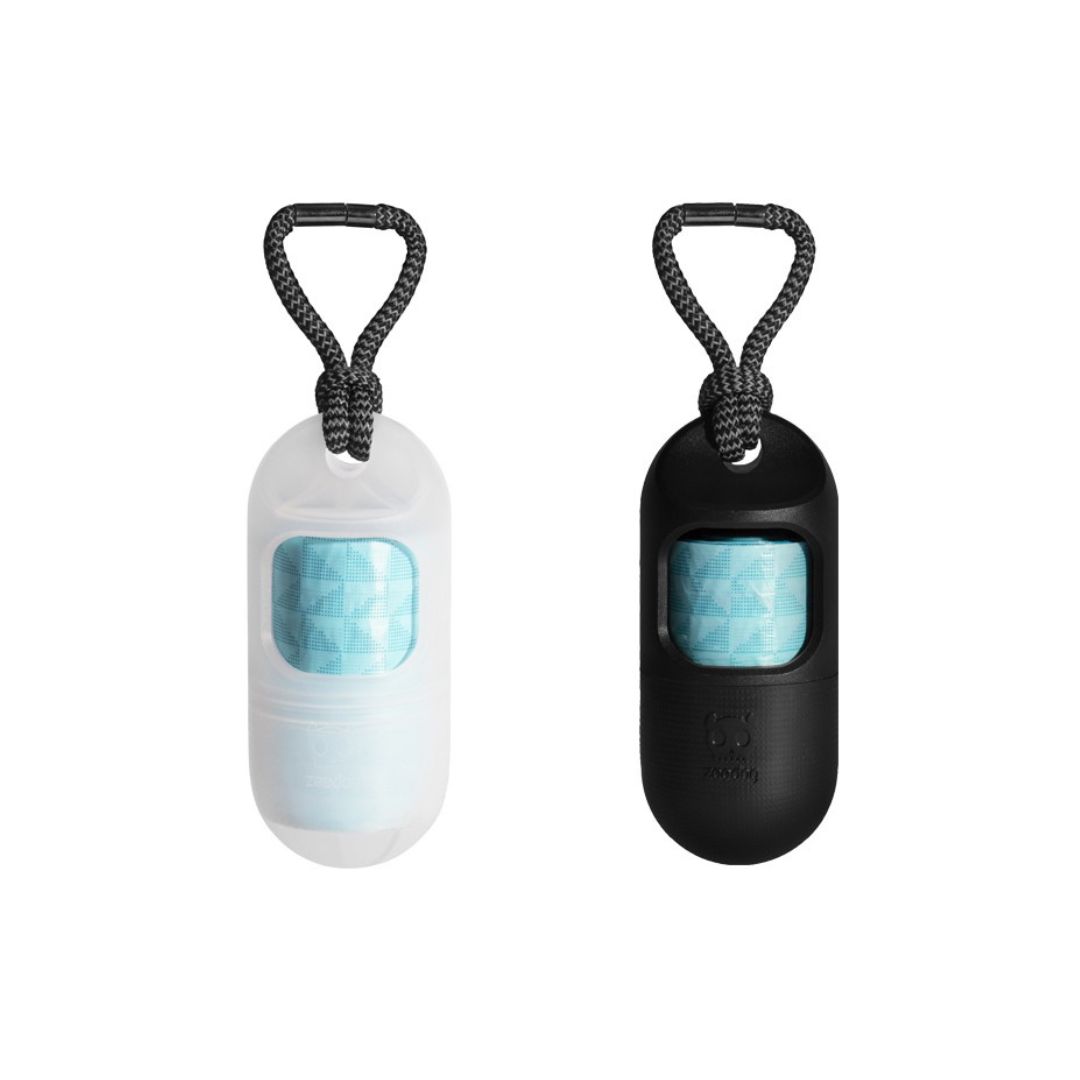 ZEE.DOG - Dispensador de bolsas y bolsas para caca Color Blanco