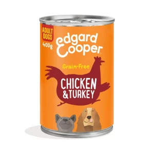Lata de comida para perros con pollo y pavo sin cereales | Edgard & Cooper LOBITOS