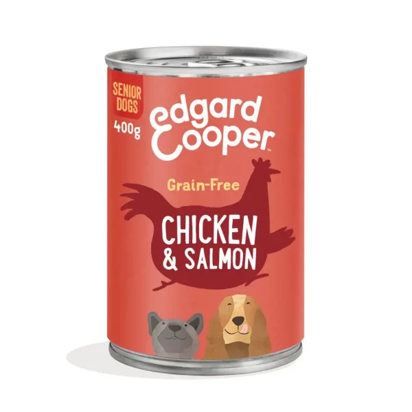 Lata de comida para perros de pollo y salmón | Edgard & Cooper LOBITOS