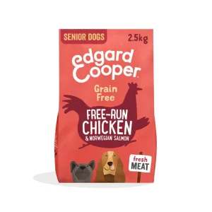 Pienso de pollo y salmón sin cereales para perros senior | Edgard & Cooper LOBITOS