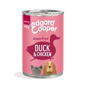 comida húmeda para cachorros de pato y pollo | Edgard & Cooper LOBITO